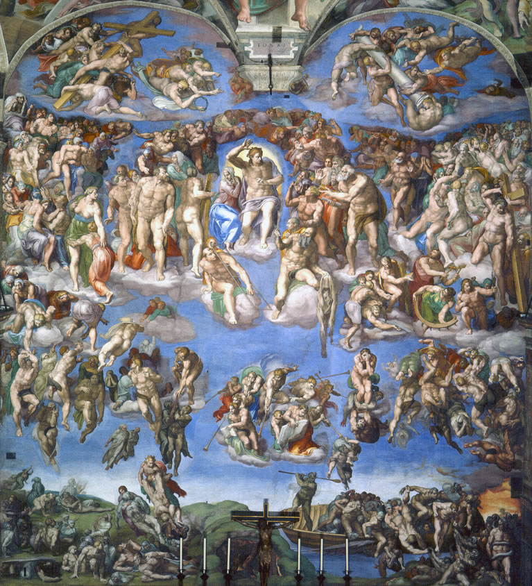 The Last Judgment frescoed by Michelangelo