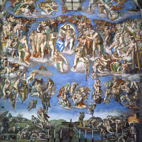 The Last Judgment frescoed by Michelangelo