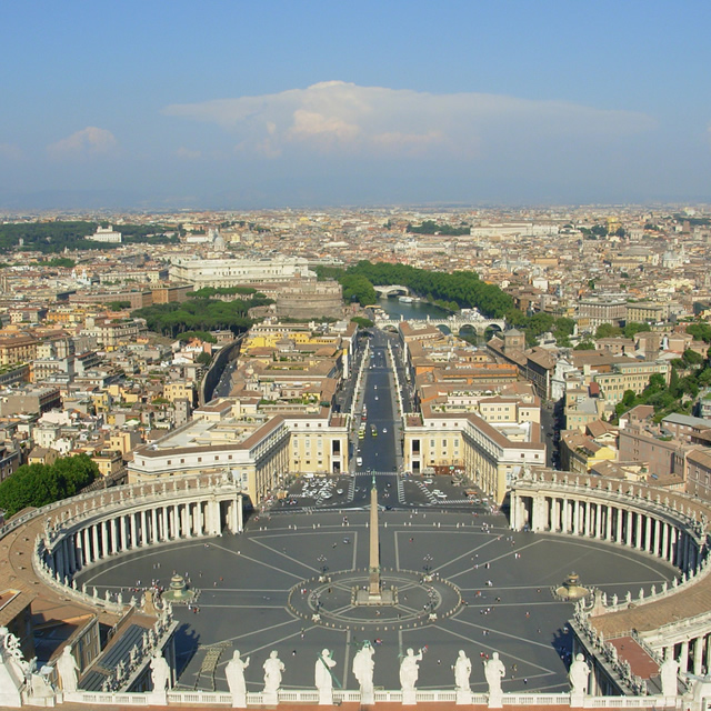 Top view of St. Peter's Square