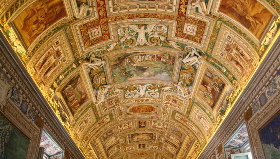 Inside the Vatican Museums in Rome